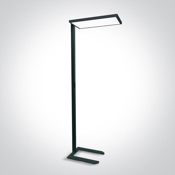 Black 60w Floor Stand Ugr19 Dimmable 230v - Toplightco