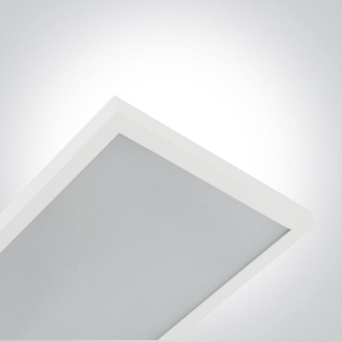 White 60w Floor Stand Ugr19 Dimmable 230v - Toplightco