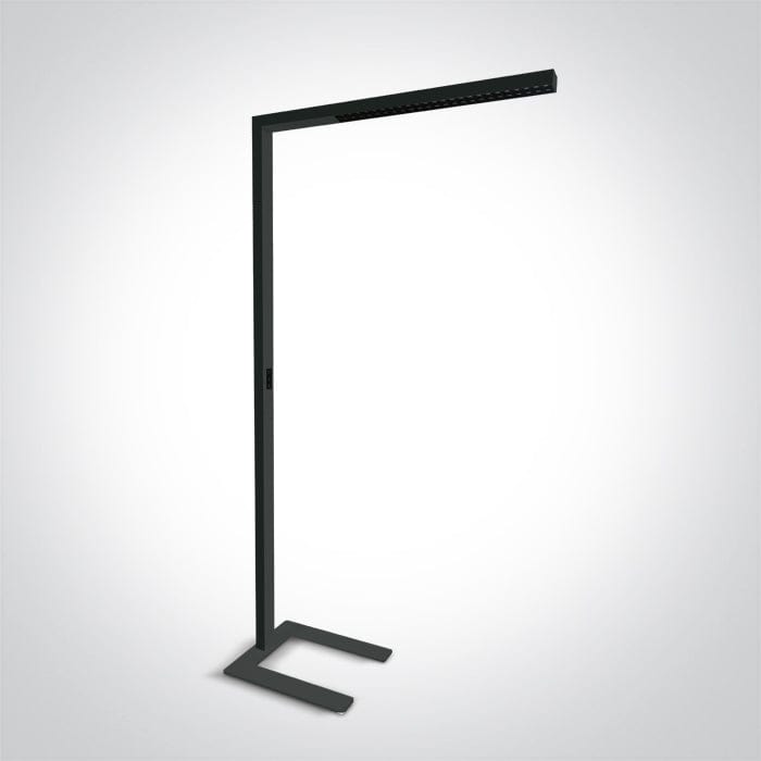 Black 75w Floor Stand Cool White Dimmable 230v - Toplightco