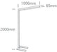 White 75w Floor Stand Cool White Dimmable 230v - Toplightco