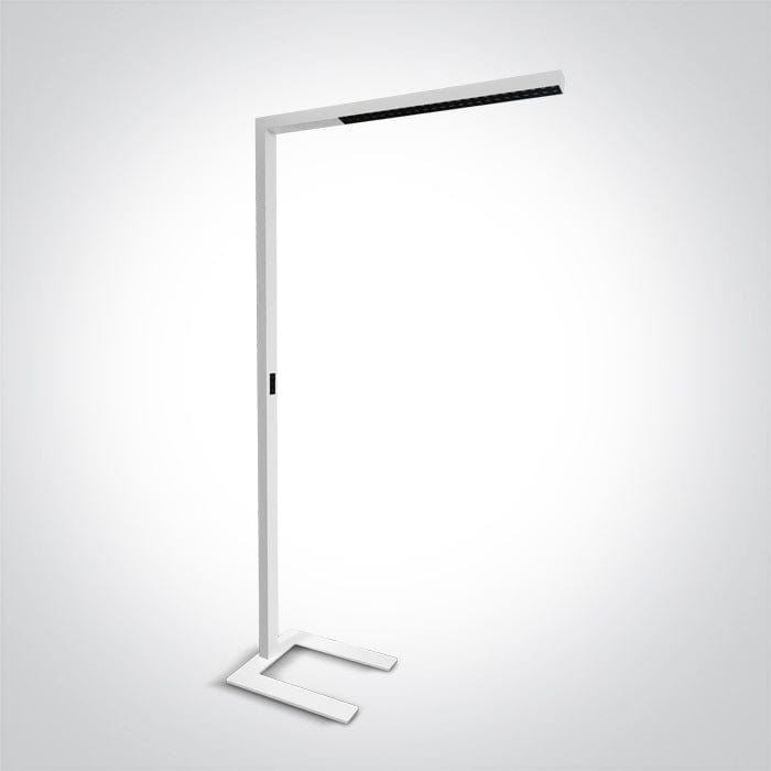 White 75w Floor Stand Cool White Dimmable 230v - Toplightco