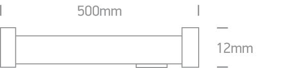 LED Strip Rectangular Daylight LED Dimmable 384lm Aluminium One Light SKU:38005A/D - Toplightco