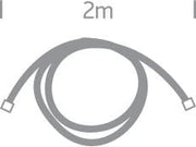 2m POWER SUPPLY CABLE FOR WW/DL TUBE One Light SKU:38006A - Toplightco