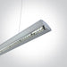 Pendant Light Grey Rectangular Warm White LED built in 16W Die Cast One Light SKU:38016/G/W - Toplightco