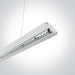 Pendant Light White Rectangular Daylight LED built in 16W Die Cast One Light SKU:38016/W/D - Toplightco