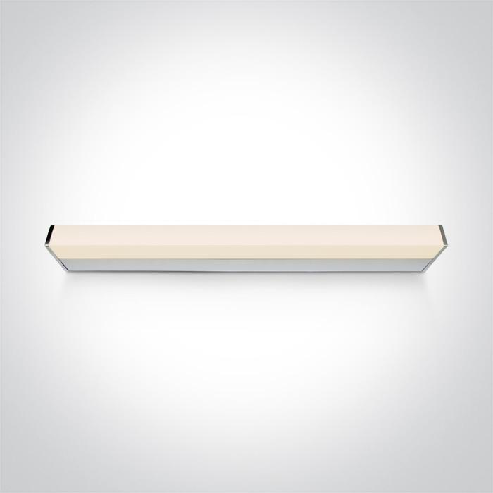 Bathroom Light Chrome Rectangular Replaceable lamp Die Cast One Light SKU:38114EE/C - Toplightco