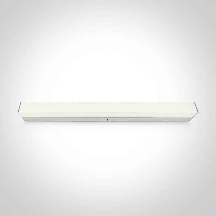 Bathroom Light Chrome Rectangular Cool White LED built in 1200lm 15W Aluminium One Light SKU:38114M/C - Toplightco