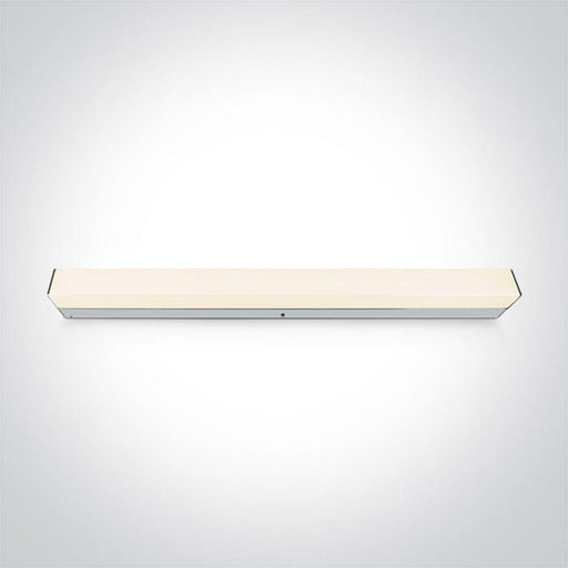 Bathroom Light Chrome Rectangular Warm White LED built in 1200lm 15W Aluminium One Light SKU:38114M/W - Toplightco
