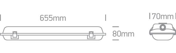 Floodlight Grey Circular Outdoor Replaceable lamp PC One Light SKU:38118E - Toplightco
