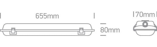 Floodlight Grey Circular Outdoor Replaceable lamp PC One Light SKU:38118E - Toplightco