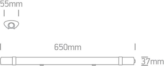 Floodlight White Rectangular Cool White LED Outdoor LED built in 1600lm 18W PC One Light SKU:38118LA/C - Toplightco