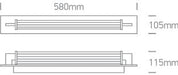 Chrome Led Warm White 18w Ip44 230v - Toplightco