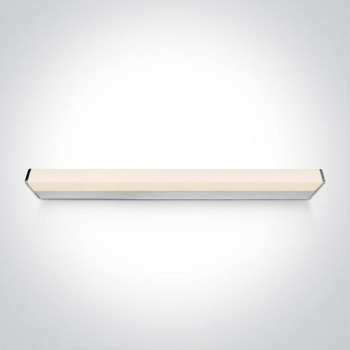 Bathroom Light Chrome Rectangular Cool White LED built in 1650lm 23W Die Cast One Light SKU:38121EL/C - Toplightco