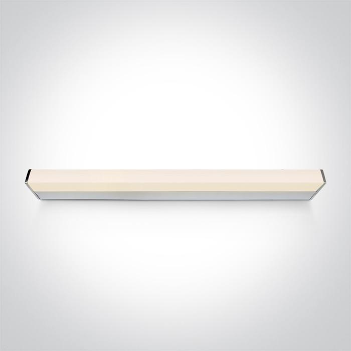 Bathroom Light Chrome Rectangular Cool White LED built in 1650lm 23W Die Cast One Light SKU:38121EL/C - Toplightco