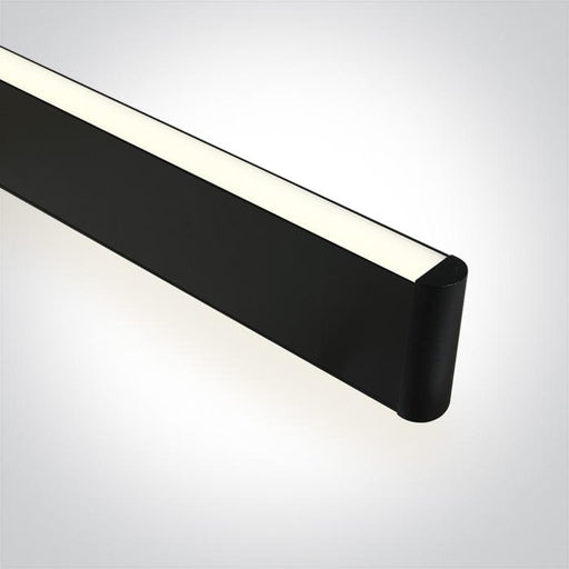 Linear Light Black Rectangular Cool White LED built in 3600lm 40W Aluminium One Light SKU:38140AU/B/C - Toplightco