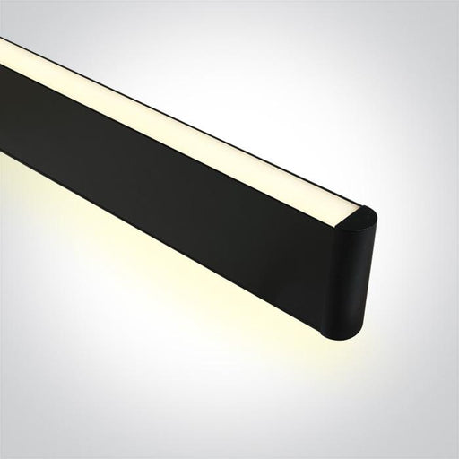 Linear Light Black Rectangular Warm White LED built in 3600lm 40W Aluminium One Light SKU:38140AU/B/W - Toplightco