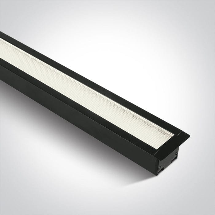 Recessed Linear Light Black Rectangular Cool White LED built in 3800lm 40W Aluminium One Light SKU:38145AR/B/C - Toplightco