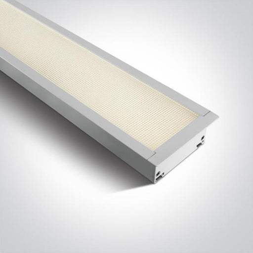 Recessed Linear Light White Rectangular Warm White LED built in 3600lm 40W Aluminium One Light SKU:38150AR/W/W - Toplightco