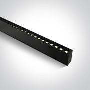 Linear Light Black Rectangular Warm White LED built in 3800lm 40W Aluminium One Light SKU:38150B/B/W - Toplightco