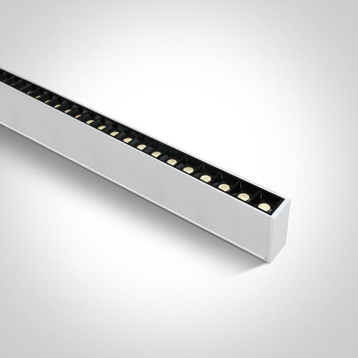 Linear Light White Rectangular Warm White LED built in 3800lm 40W Aluminium One Light SKU:38150B/W/W - Toplightco