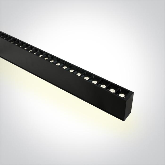 Linear Light Up/Down Black Rectangular Cool White LED built in 3800lm/1800lm 40W/20W Aluminium One Light SKU:38150BU/B/C - Toplightco