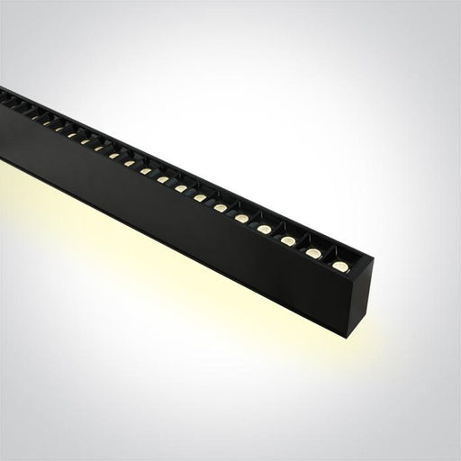 Linear Up/Down Light Black Rectangular Warm White LED built in 3800lm/1800lm 40W/20W Aluminium One Light SKU:38150BU/B/W - Toplightco