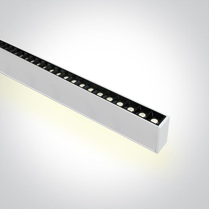 Linear Light Up/Down White Rectangular Cool White LED built in 3800lm/1800lm 40W/20W Aluminium One Light SKU:38150BU/W/C - Toplightco