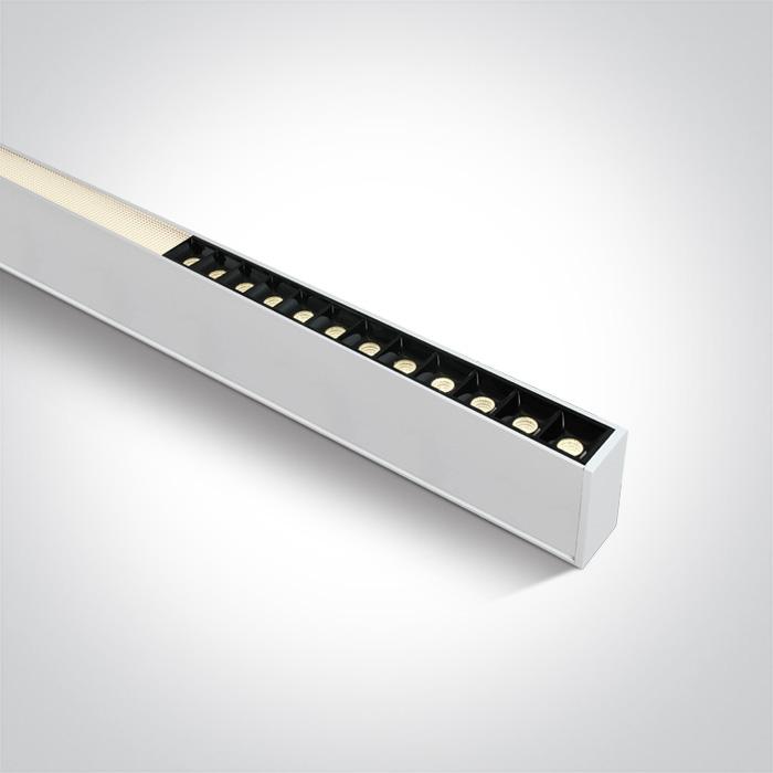 Linear Light White Rectangular Warm White LED built in 3400lm 40W Aluminium One Light SKU:38150C/W/W - Toplightco