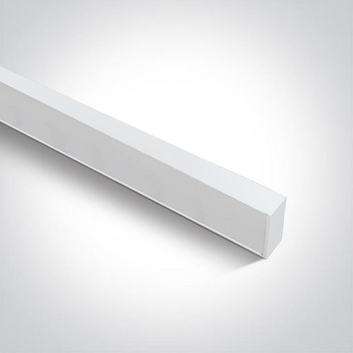 White 1 metre profile for 38150A 38150B 38150BU 38150C One Light SKU:38150E/W - Toplightco