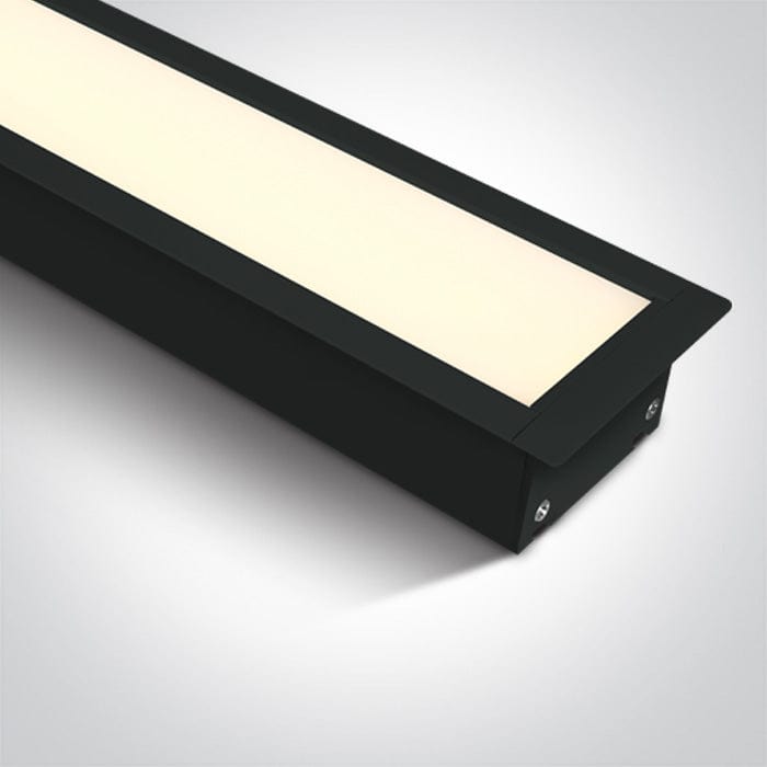 Black 40W Recessed linear with diffuser, ideal for offices. 



Complete with 1000mA driver, 6pcs fixing clips, 4pcs connectors & 2pcs end cups.

Can be connected in line.



 One Light SKU:38152R/B/W