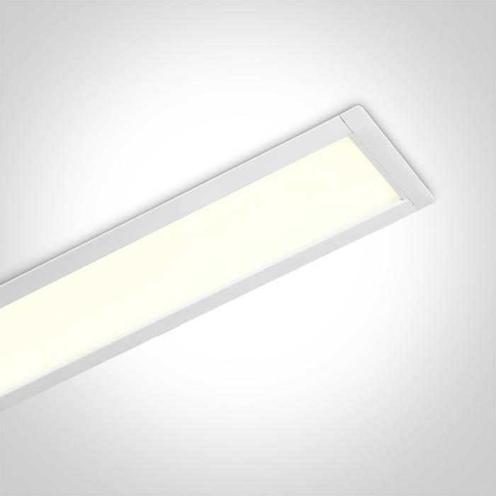 Recessed Linear Light White Rectangular Cool White LED built in 3600lm 40W Aluminium One Light SKU:38152R/W/C - Toplightco
