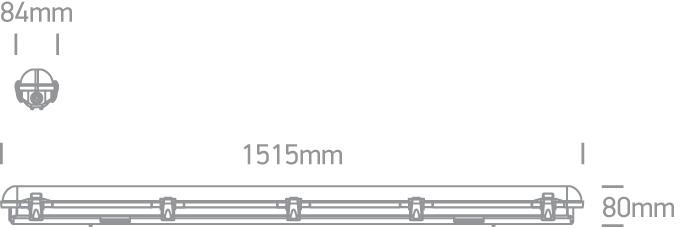 Floodlight Grey Rectangular Cool White LED Outdoor LED built in 3200lm 40W PC One Light SKU:38158M/C - Toplightco