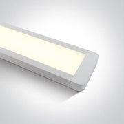 Linear Light White Rectangular Warm White LED built in 4200lm 48W Aluminium + Plastic One Light SKU:38248M/W/W - Toplightco