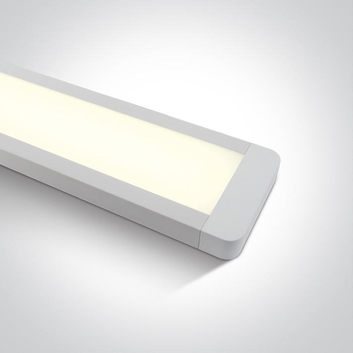 Linear Light White Rectangular Warm White LED built in 4200lm 48W Aluminium + Plastic One Light SKU:38248M/W/W - Toplightco