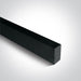 Black Magnetic Profile 1m 48v One Light SKU:42001/B - Toplightco