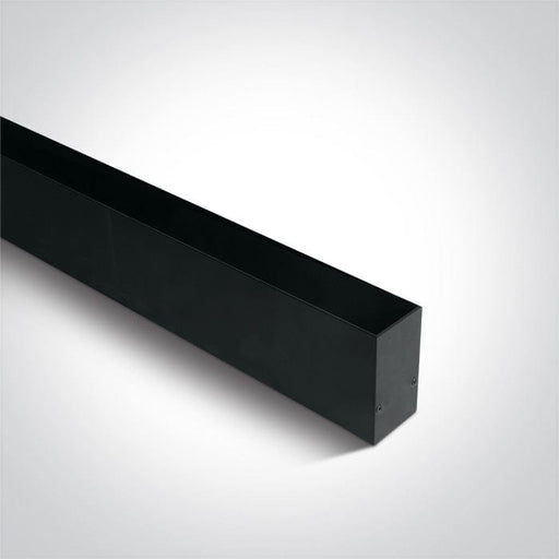 Black Magnetic Profile 2m 48v One Light SKU:42002/B - Toplightco