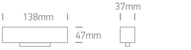 Black 12w Warm White 48v Ip20 One Light SKU:42102A/B/W - Toplightco