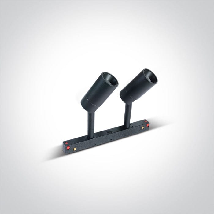 Black 2x6w Warm White 48v Ip20 Adjustable One Light SKU:42108A/B/W - Toplightco