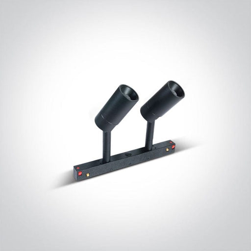 Black 2x6w Warm White 48v Ip20 Adjustable One Light SKU:42108A/B/W - Toplightco