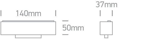 Black 12w Warm White 48v Ip20 Assymetric One Light SKU:42120B/B/W - Toplightco