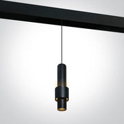 Black 7w Pendant Light Warm White 48v Ip20 Dark Light One Light SKU:42132/B/W - Toplightco