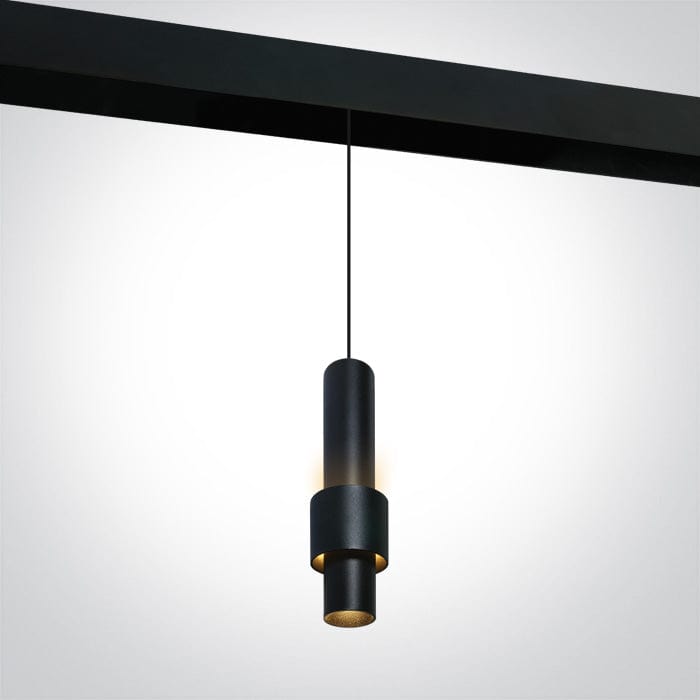 Black 7w Pendant Light Warm White 48v Ip20 Dark Light One Light SKU:42132/B/W - Toplightco