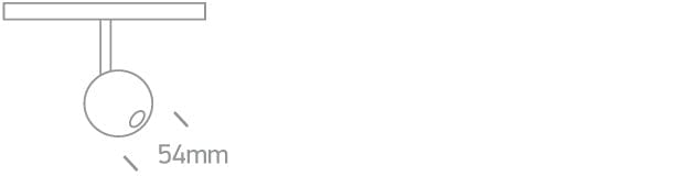 Brushed Brass Track spotlight for magnetic track, ideal for shops and showrooms.


 One Light SKU:42134/BBS/W