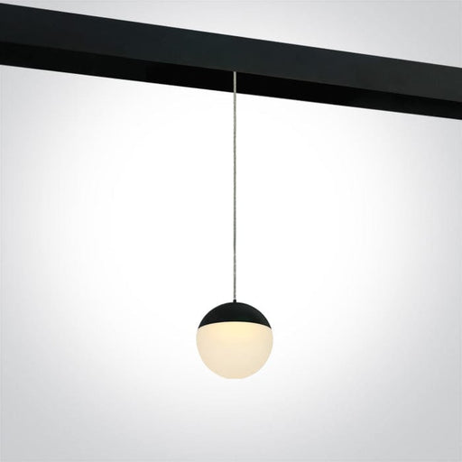 Black Suspended track light for magnetic track, ideal for shops and showrooms.





 One Light SKU:42136/B/W