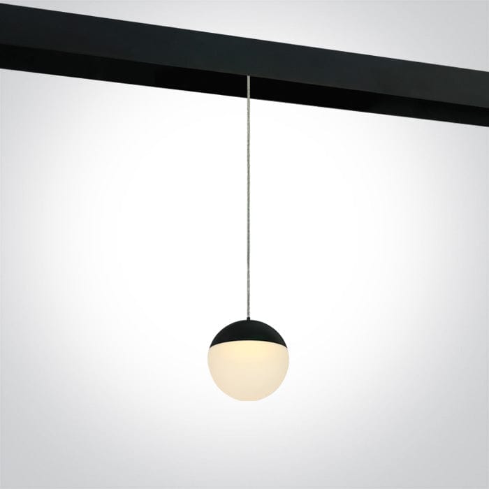 Black Suspended track light for magnetic track, ideal for shops and showrooms.





 One Light SKU:42136/B/W