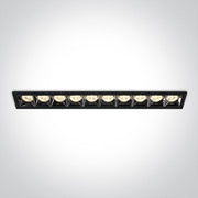 LED Spotlight Black Rectangular Warm White LED built in 3200lm 40W Die Cast One Light SKU:50006B/B/W - Toplightco