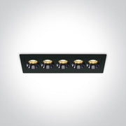 Black 12W Low Glare recessed spotlight, IP20.

Complete with 700mA driver.

 One Light SKU:50012H/B/W