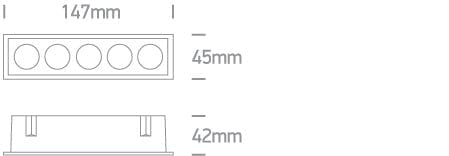 Black 12W Low Glare recessed spotlight, IP20.

Complete with 700mA driver.

 One Light SKU:50012H/B/W