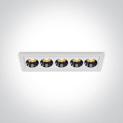 White 12W Low Glare recessed spotlight, IP20.

Complete with 700mA driver.

 One Light SKU:50012H/W/W