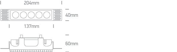 White 12W Trimless Low Glare recessed spotlight, IP20.

Complete with 700mA driver.

 One Light SKU:50012HTR/W/W